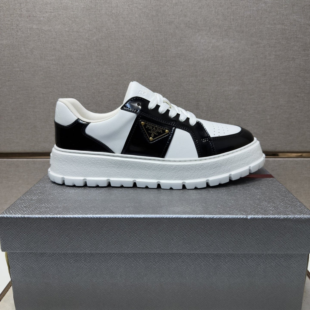 Prada Paneled Low-Top Sneakers — front