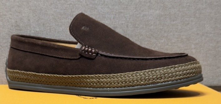 TOD'S Textured Slip-On Loafers — front
